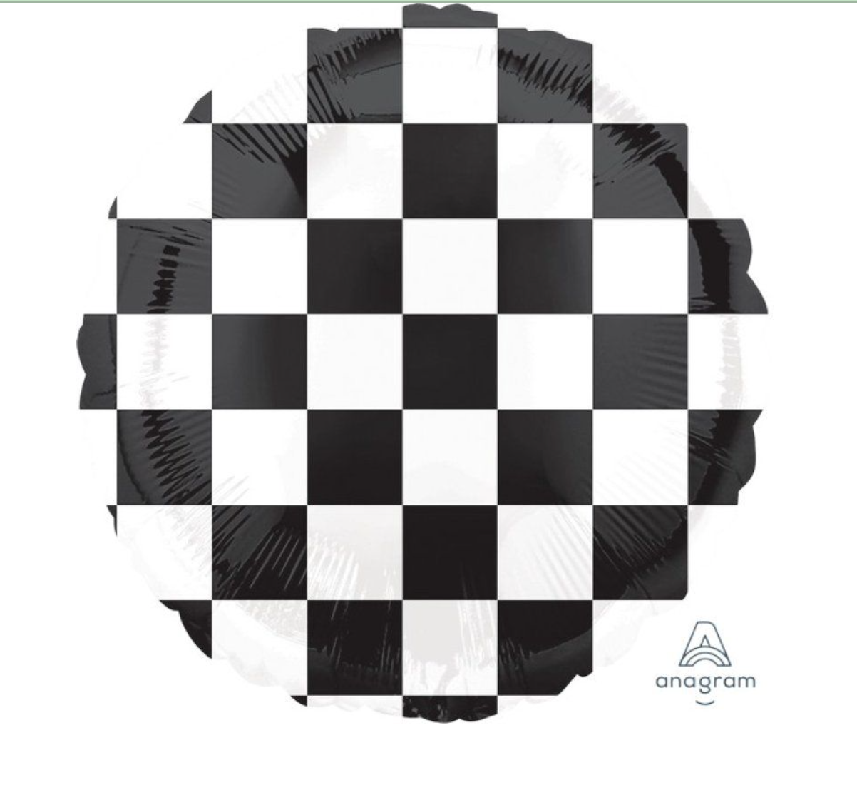 Checkered Foil Balloon