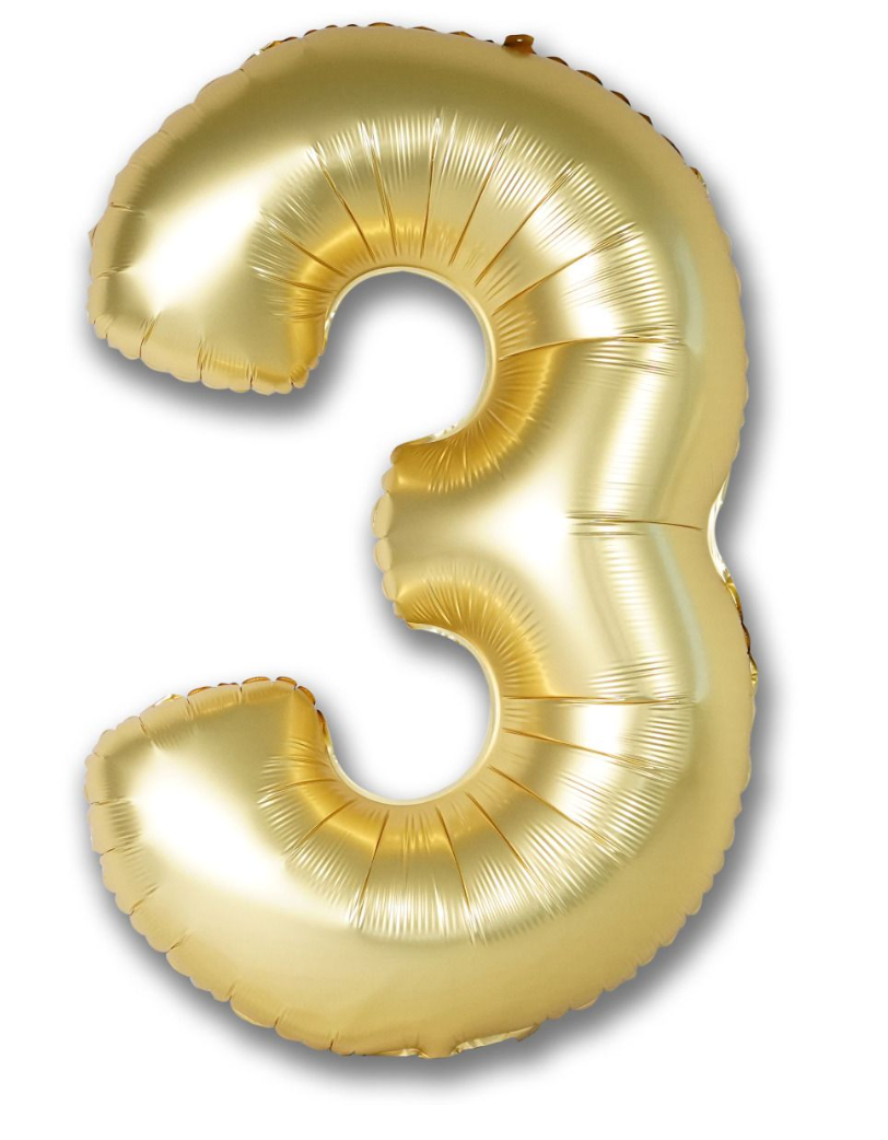 Number "3" Balloon