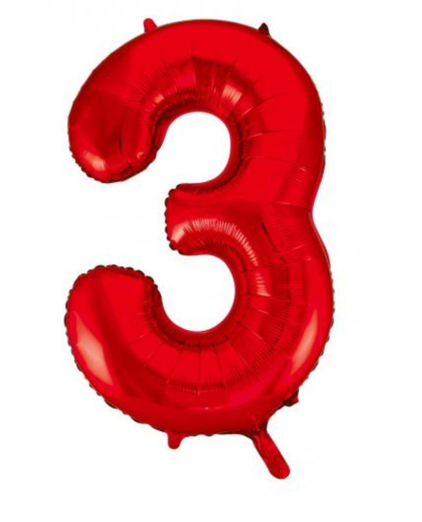 Number "3" Balloon