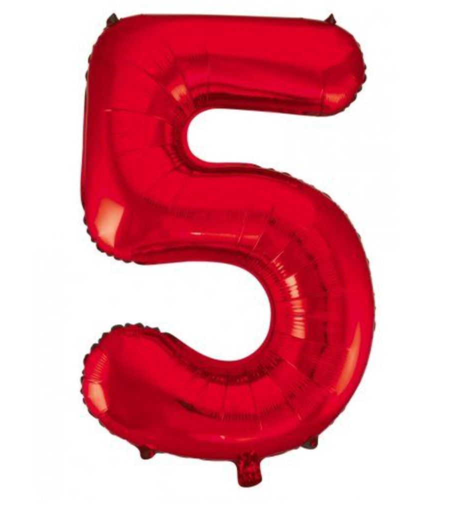 Number "5" Balloon