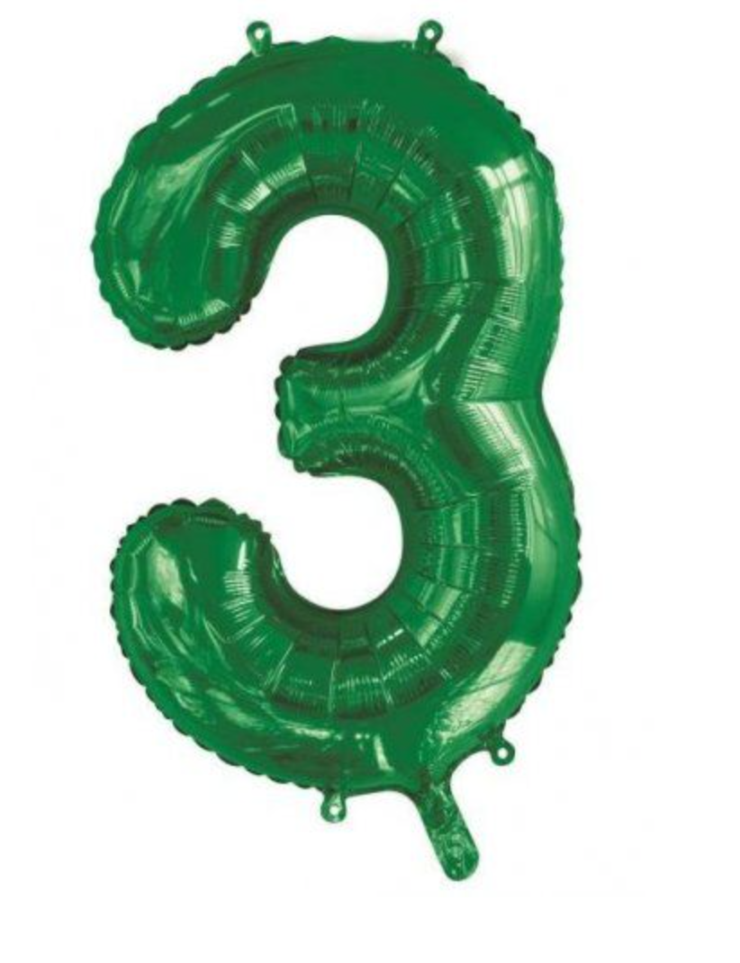 Number "3" Balloon