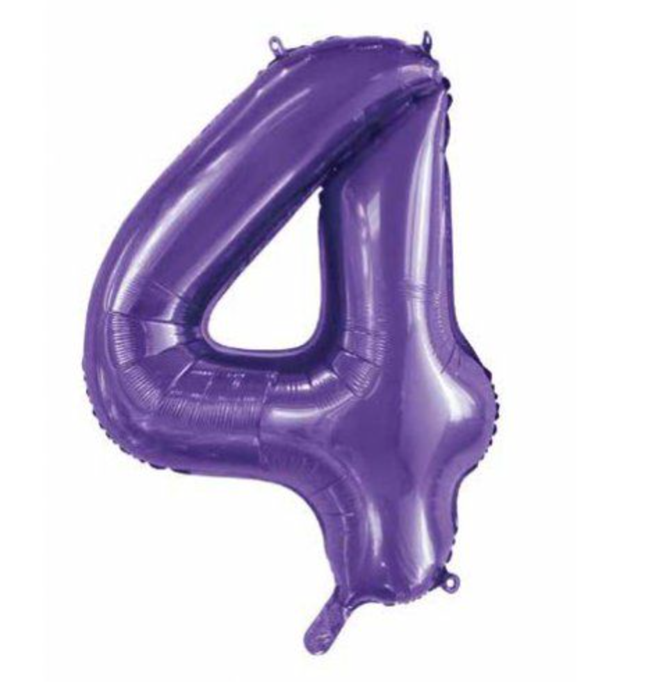 Number "4" Balloon